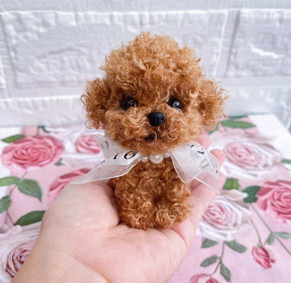 モールドール ハンドメイド トイプードル 犬 わんこ ぬいぐるみ
