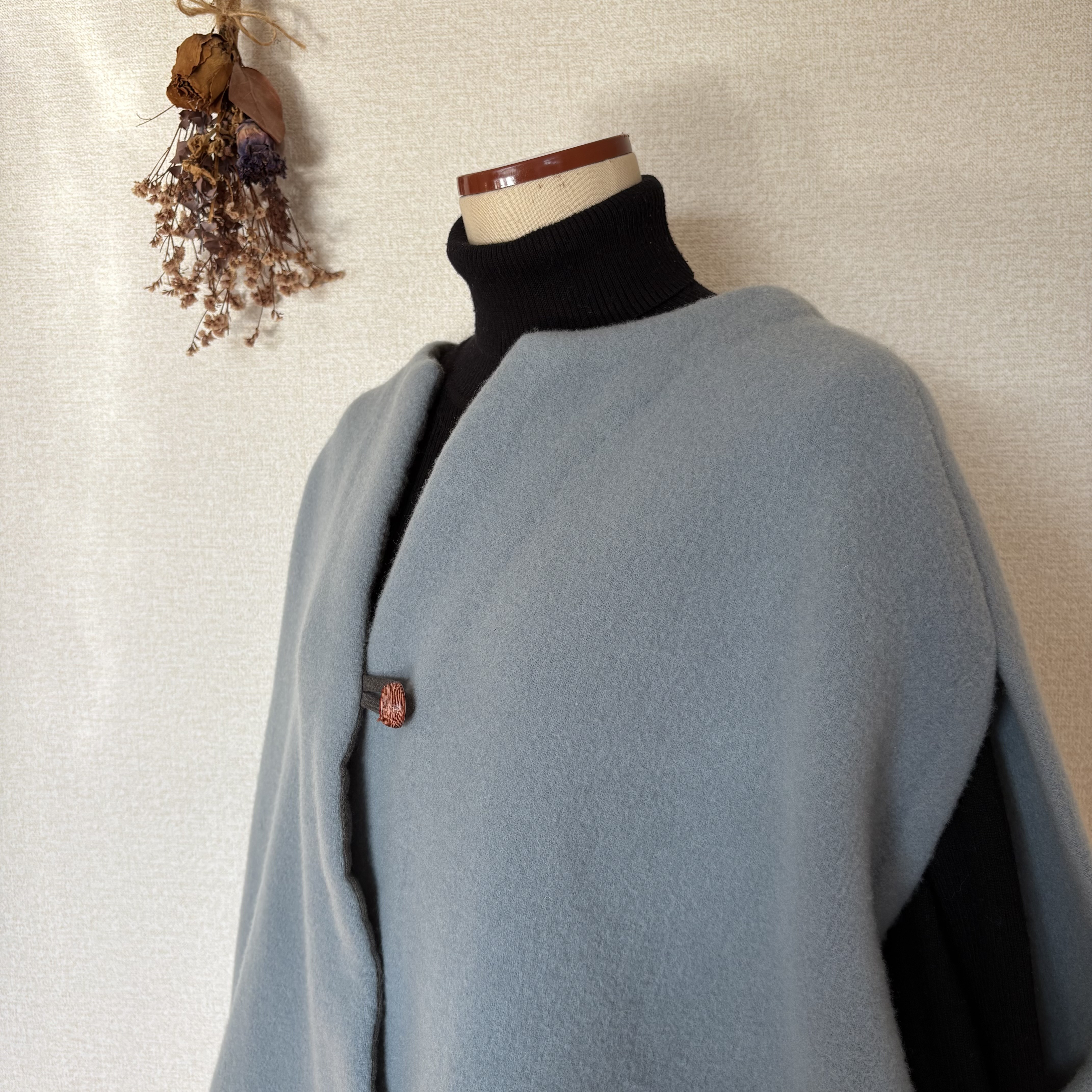 ポンチョみたいなあったかベスト