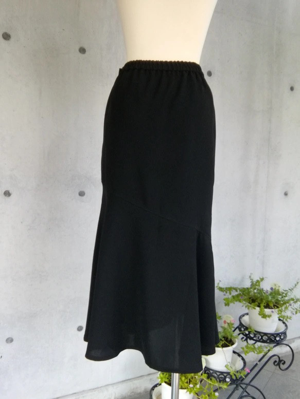 喪服  7L～10L ドルマンレースブラウスとマーメイドスカートのフォーマルスーツ 137700-3