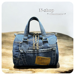 ☆デニムリメイク☆3wayショルダーバッグ❥ハンドメイド❥ ☆デニムリメイク☆3wayショルダーバッグ❥ハンドメイド❥ リュック