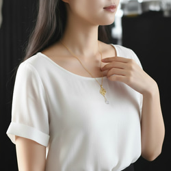 ひとめぼれ新作2026【選べる】シャンデリアレース　スライド式　翡翠・モリオン　サージカルステンレスネックレス60cm 12枚目の画像