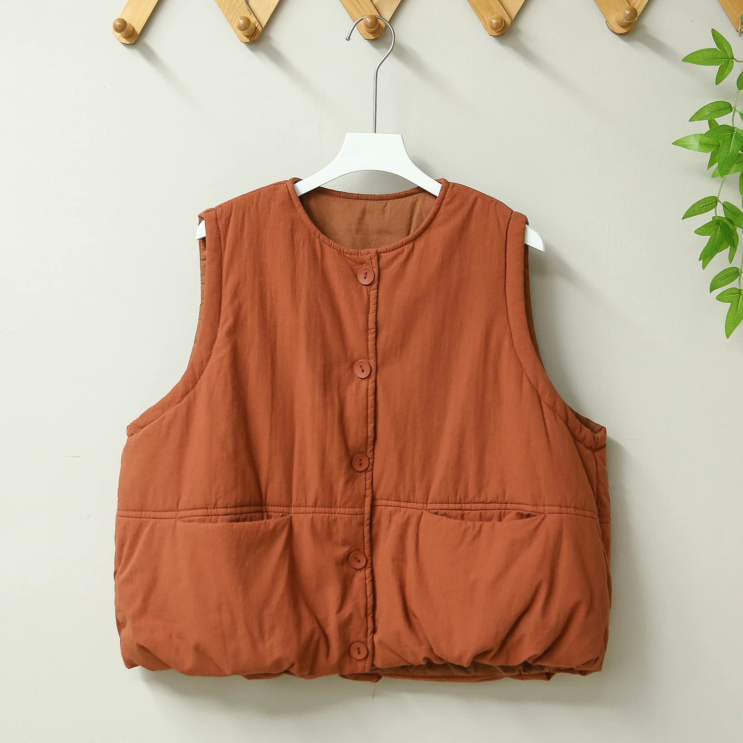 【秋冬の新作】綿いりベスト 防寒着  トップス レディース 春 秋 冬 メリクリスマス