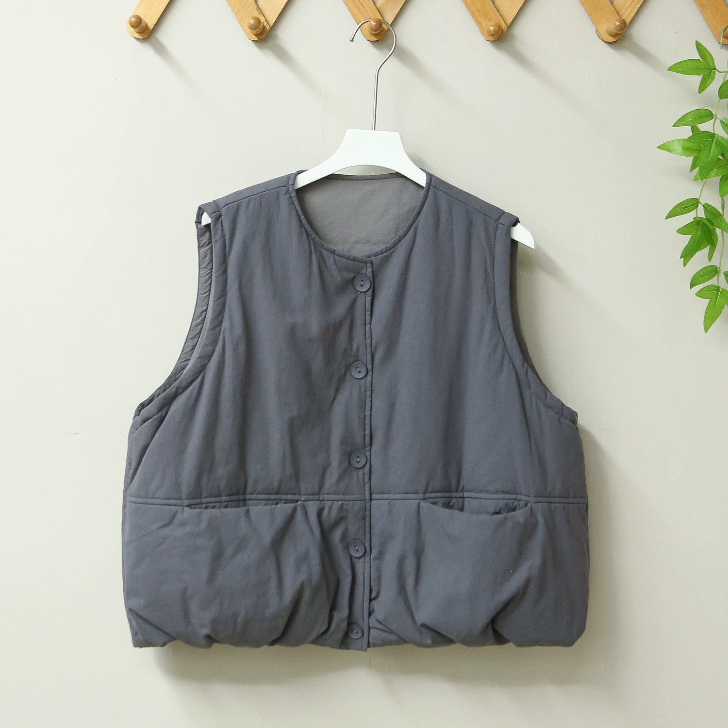 【秋冬の新作】綿いりベスト 防寒着  トップス レディース 春 秋 冬 メリクリスマス