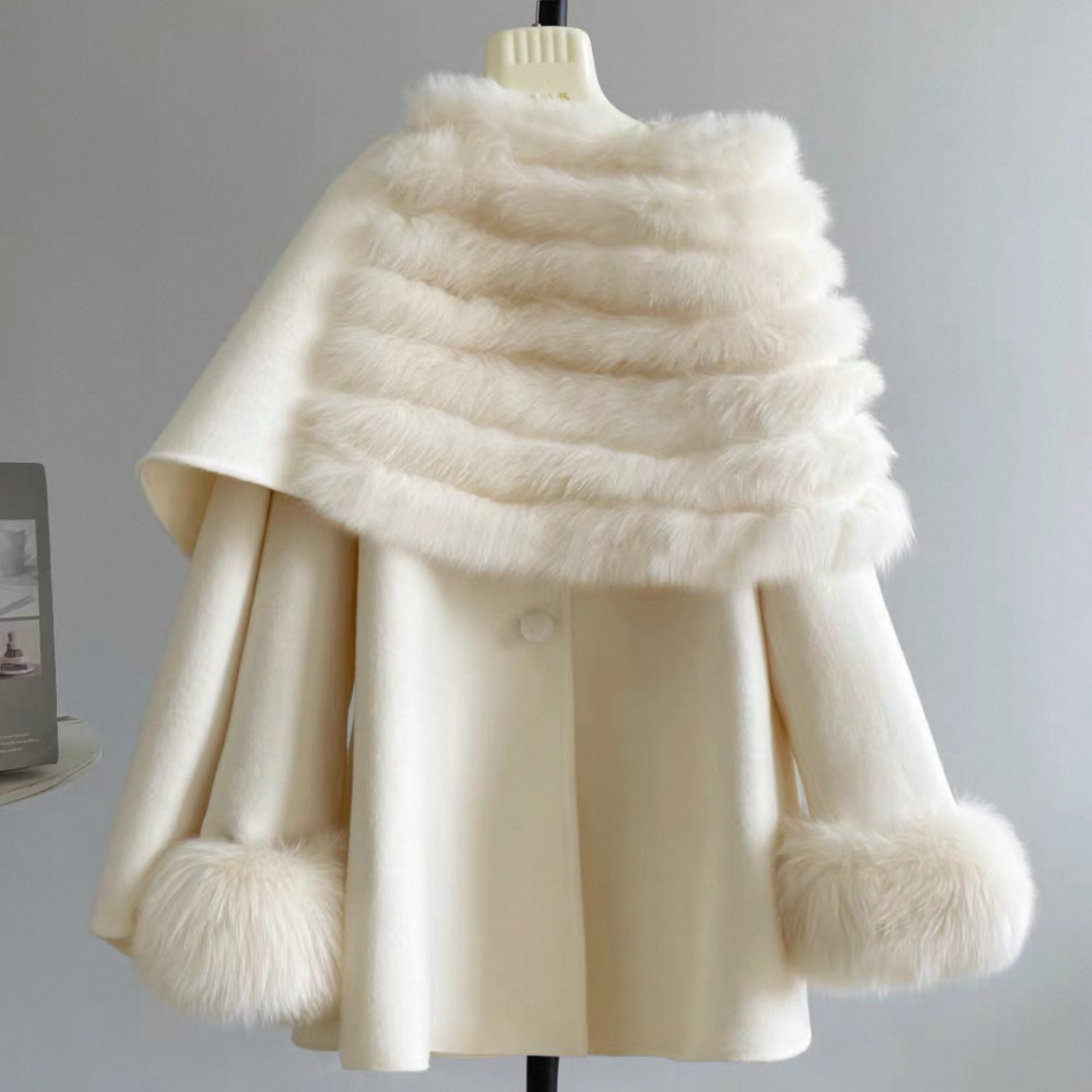 2色 保温力高い大人の羊毛（ウール）コート、防寒対策、保温力高い大人の冬コート、羊毛（ウール）100%、冬支度新作