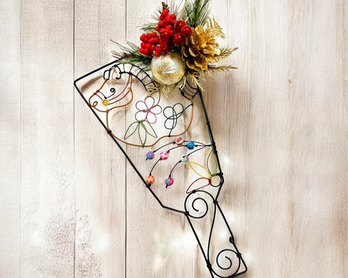 お正月2026】ワイヤークラフト 羽子板のお正月飾り その他インテリア