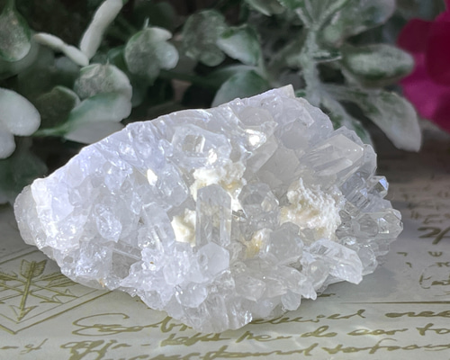 四川省産 針水晶 ニードルクォーツ クリスタル 原石 クラスター 天然石