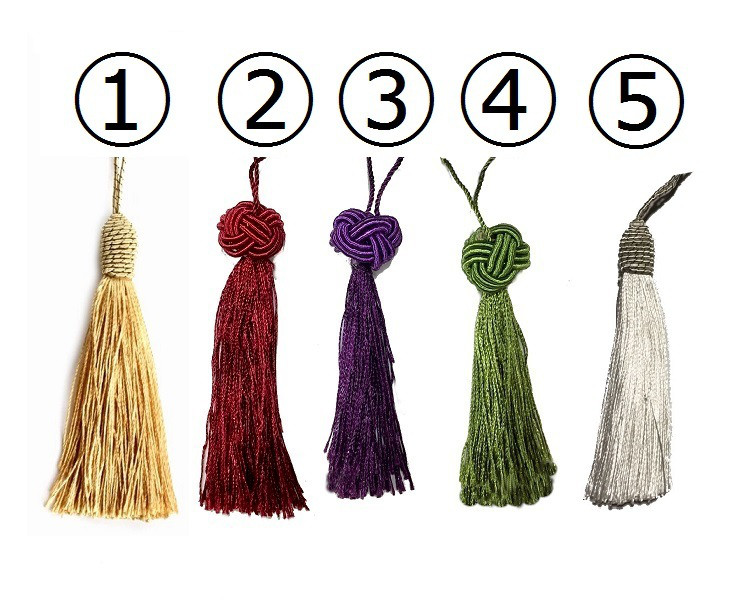 赤と金　胡蝶蘭 百合　カサブランカ　F　髪飾り  　選べる タッセル 結婚式 着物 成人式