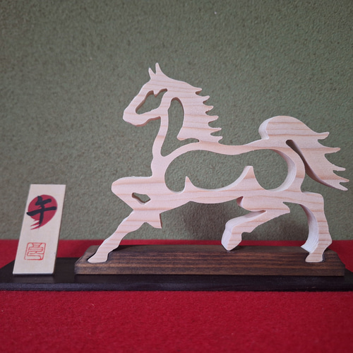 馬のイラスト 木製フレーム アート 楽天市場】Horse イオクサツキ アートフレーム M 22×22×3cm 馬