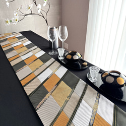 ◼︎51◼︎一点物 正絹 高級袋帯 春色 ランチョンマット4枚セット【帯