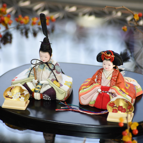 雛人形【喜雲雛】 新作 小判台飾り ひな人形・雛飾り 有松人形工房