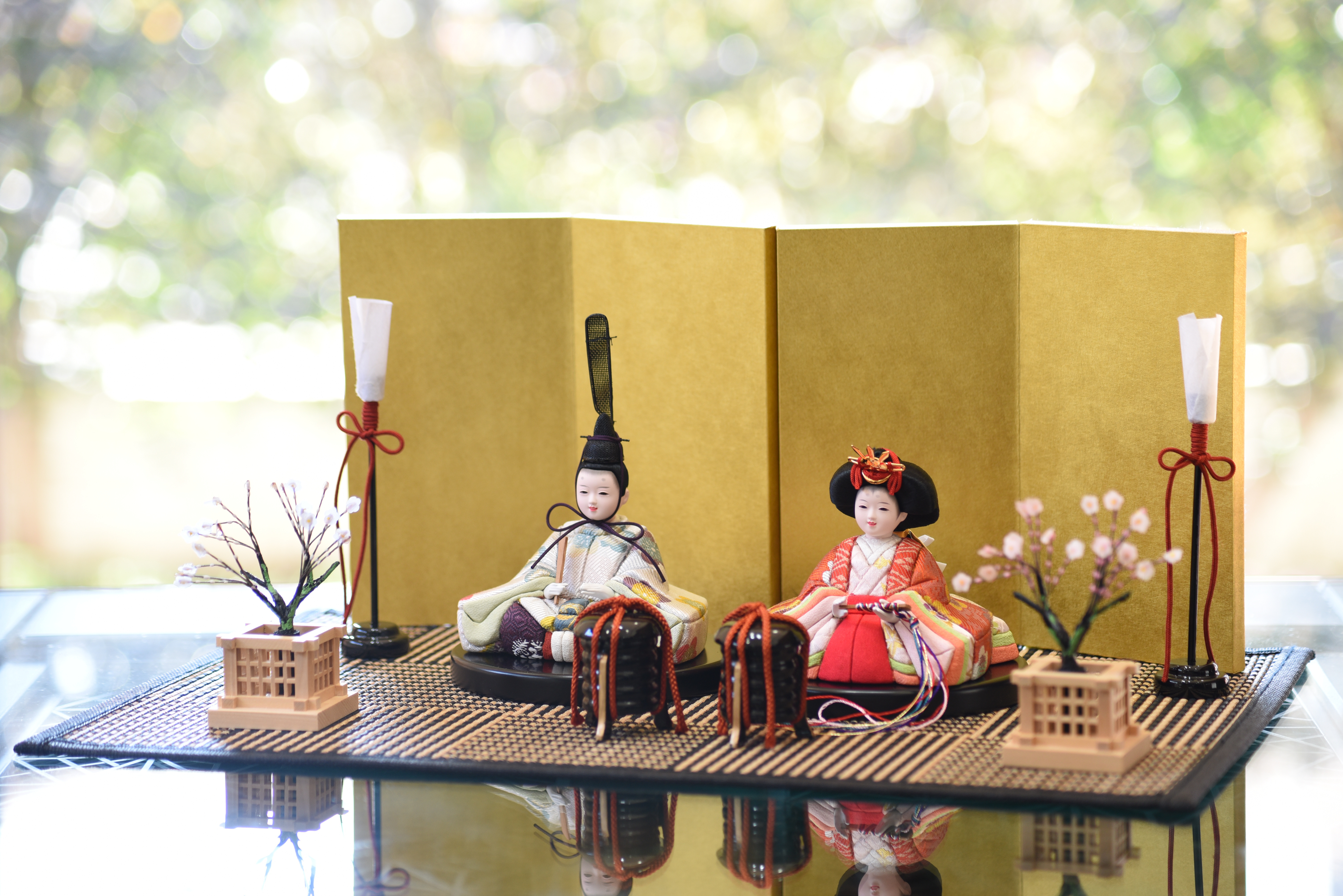 雛人形【喜雲雛】　新作　小判台飾り