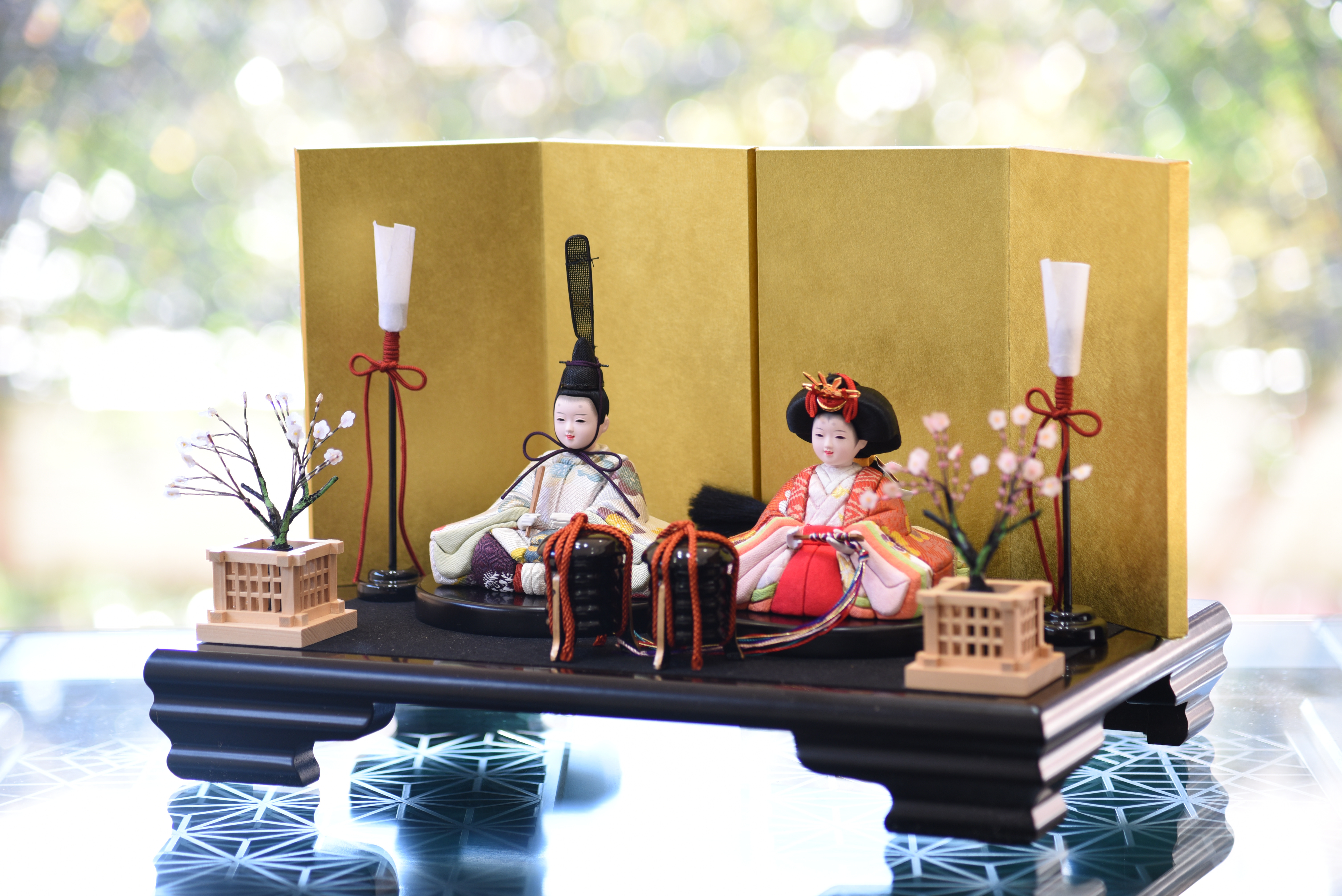 雛人形【喜雲雛】　新作　小判台飾り