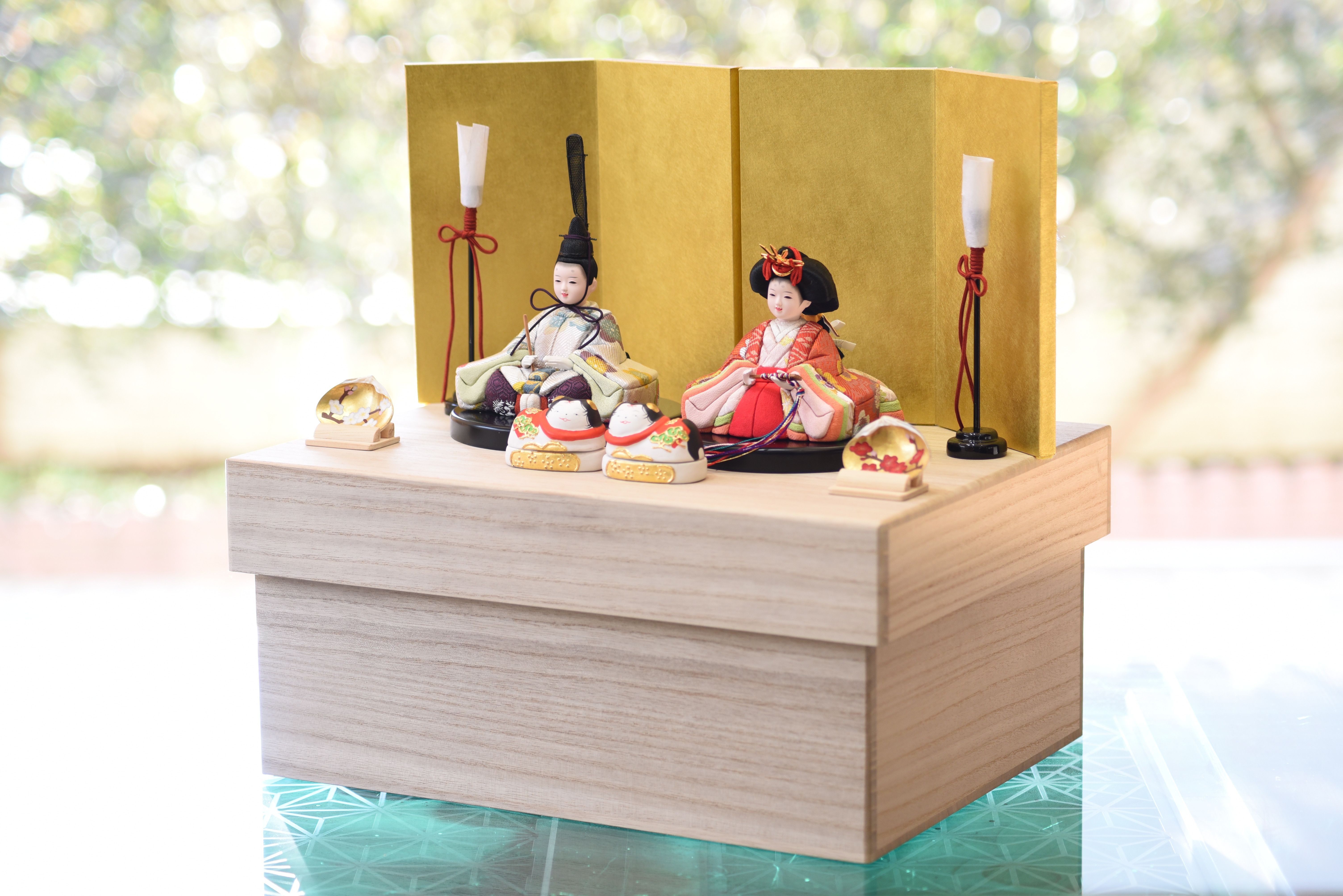 雛人形【喜雲雛】　新作　小判台飾り