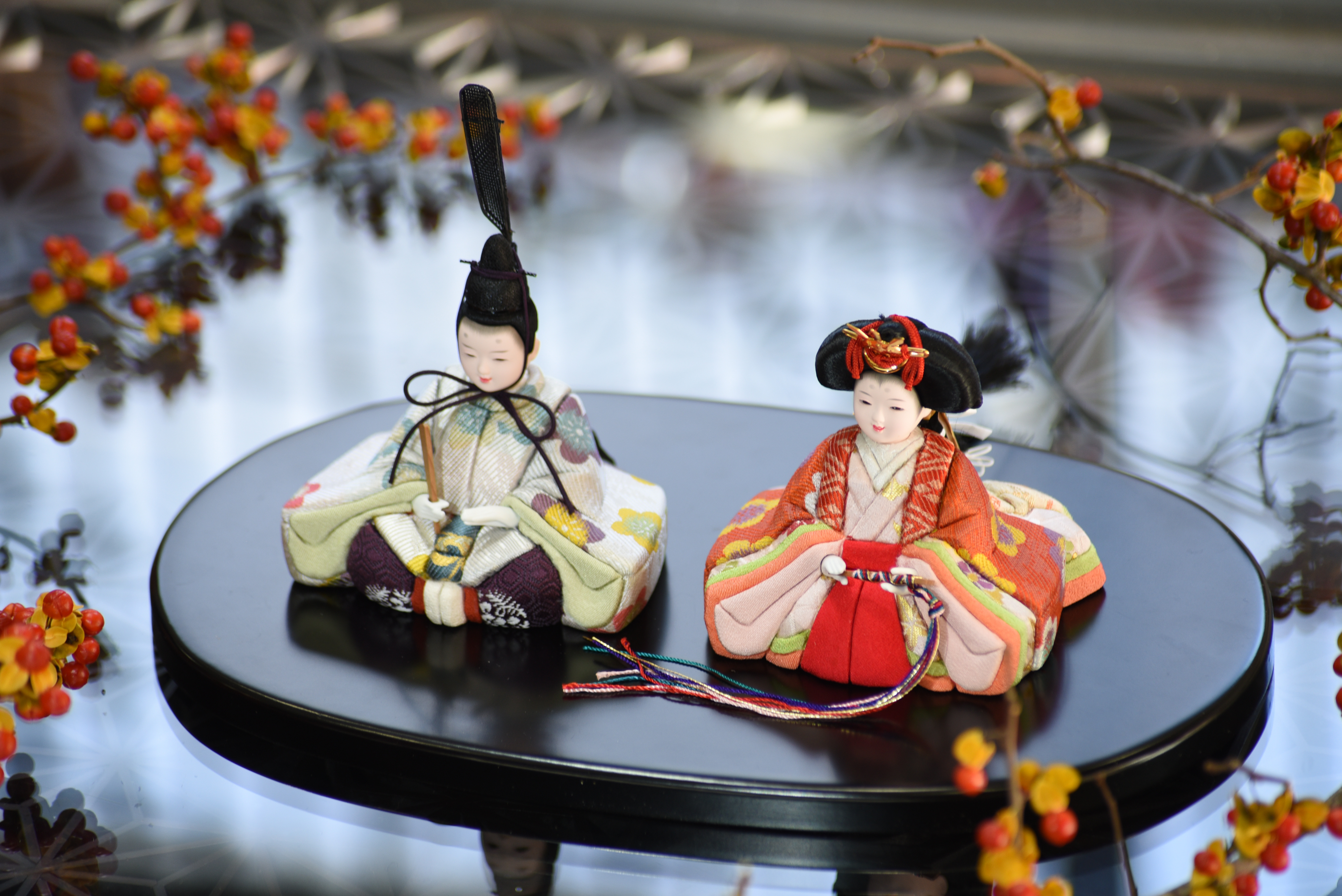 雛人形【喜雲雛】　新作　小判台飾り