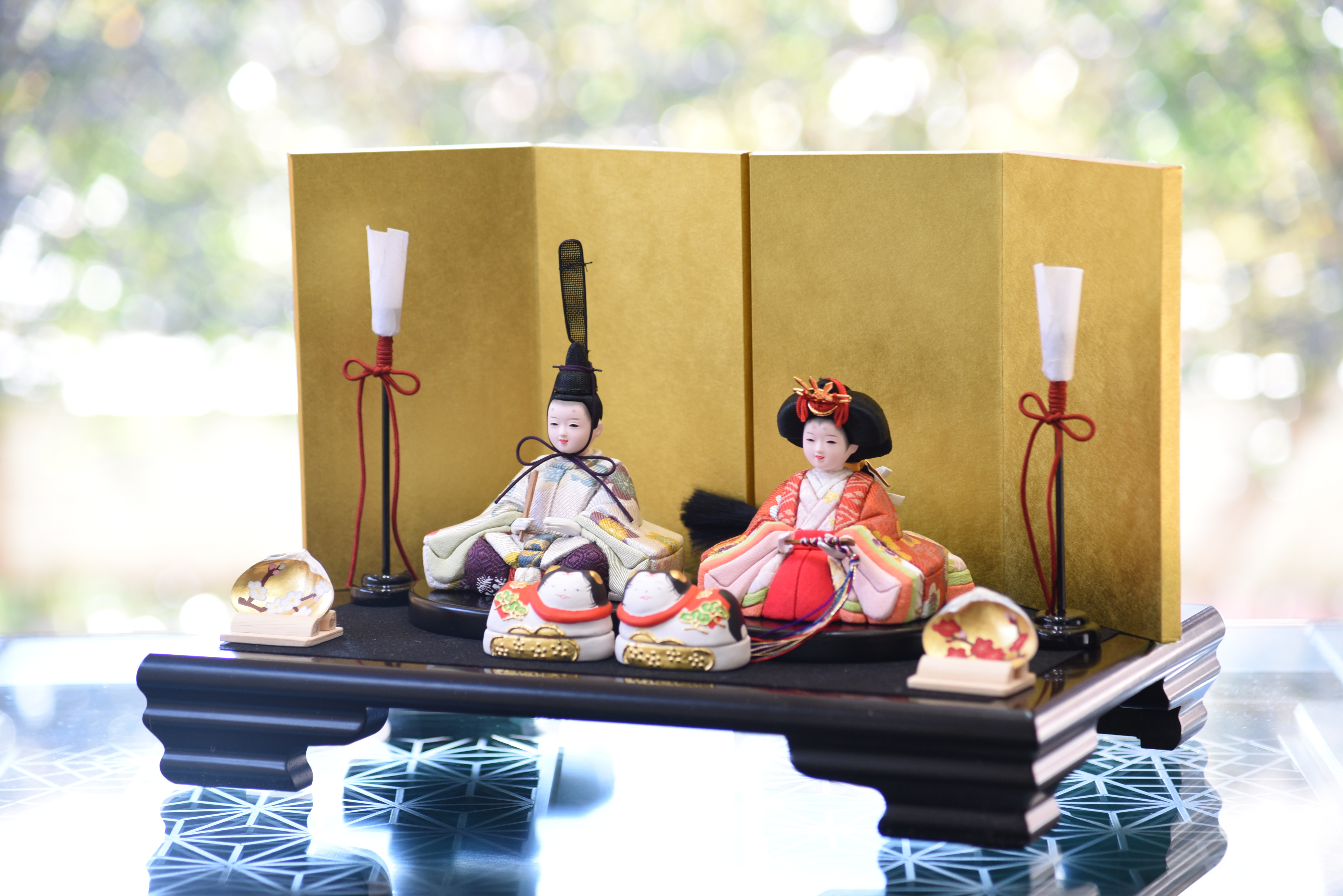 雛人形【喜雲雛】　新作　小判台飾り