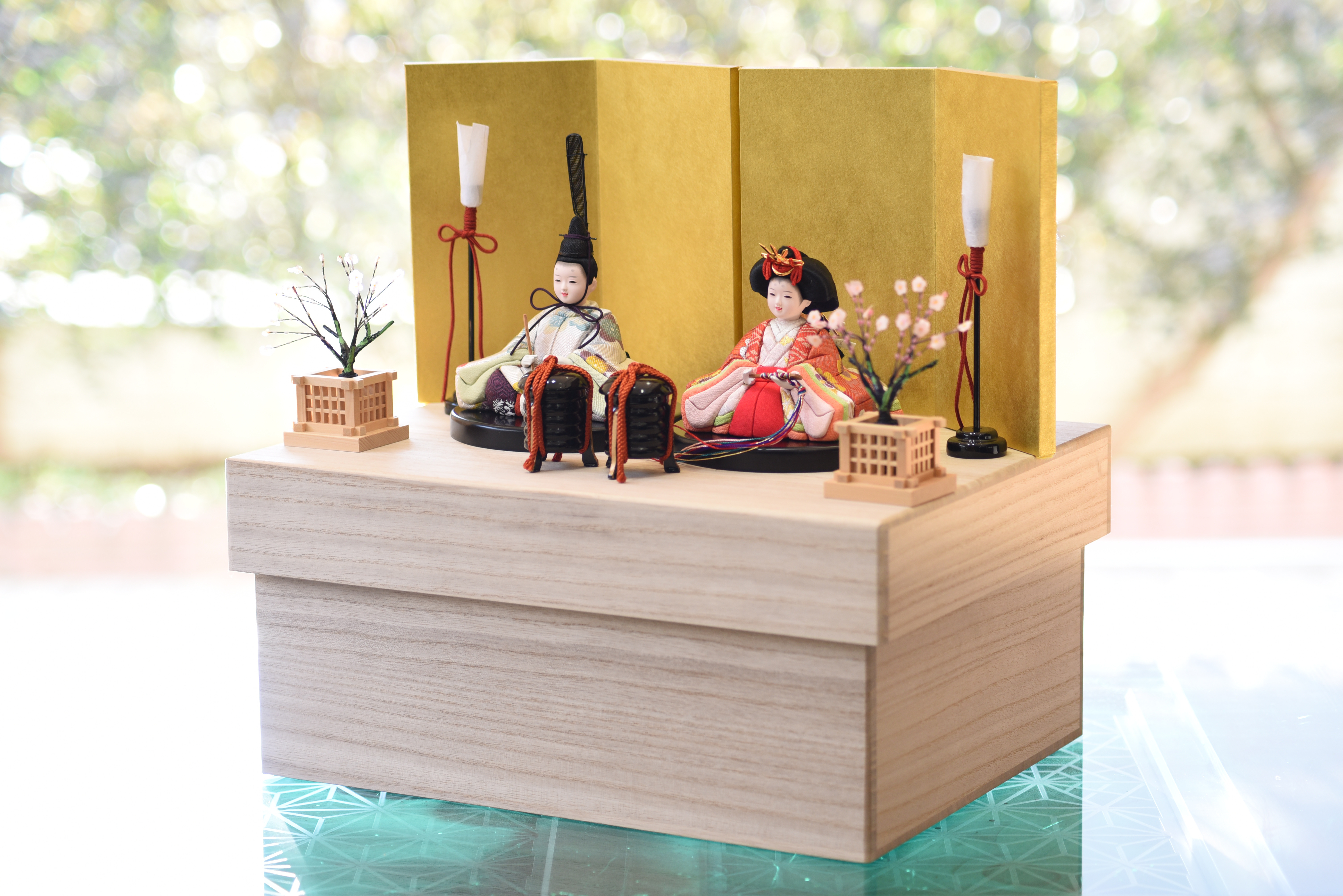 雛人形【喜雲雛】　新作　小判台飾り