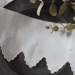 soldフランス 55㎝ アンティーク手刺繍レース B976 3枚目の画像