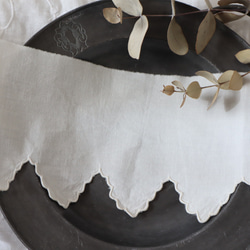 soldフランス 55㎝ アンティーク手刺繍レース B976 5枚目の画像