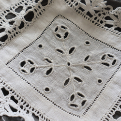 soldフランス 29×16㎝ アンティークレースドイリー B973 7枚目の画像