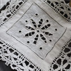 soldフランス 29×16㎝ アンティークレースドイリー B973 5枚目の画像