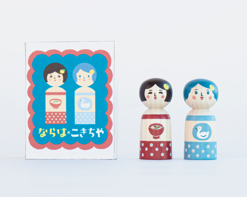 創作こけし（箱あり） 宮下はじめ おとめ菊 4体セット すべて札付 東京