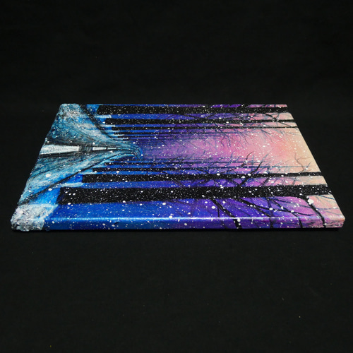 油絵 油彩 油彩画 絵 絵画 【雪降る幻想】 絵画 HR 通販 20181234