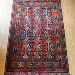 アフガニスタン手織り絨毯 カールモハメディ ランナー 194×83cm