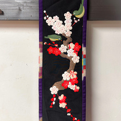 キット】けしの花のタペストリー【押し絵】【古布】 キット 和小物