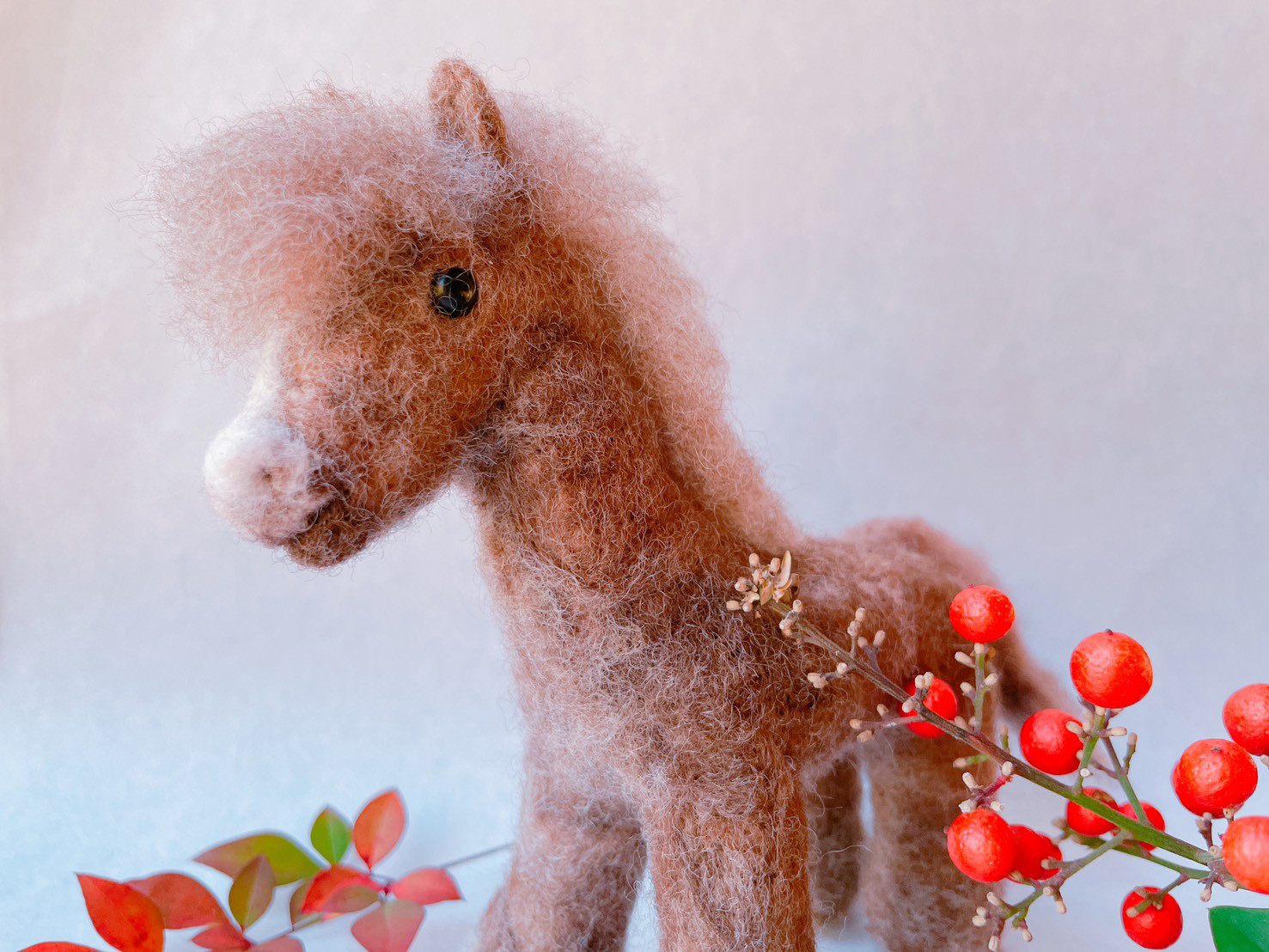 優しいお顔の素朴なお馬さん