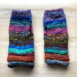 NORO＊ハンドウォーマー　野呂英作　手編み　穴有り　#17 2枚目の画像