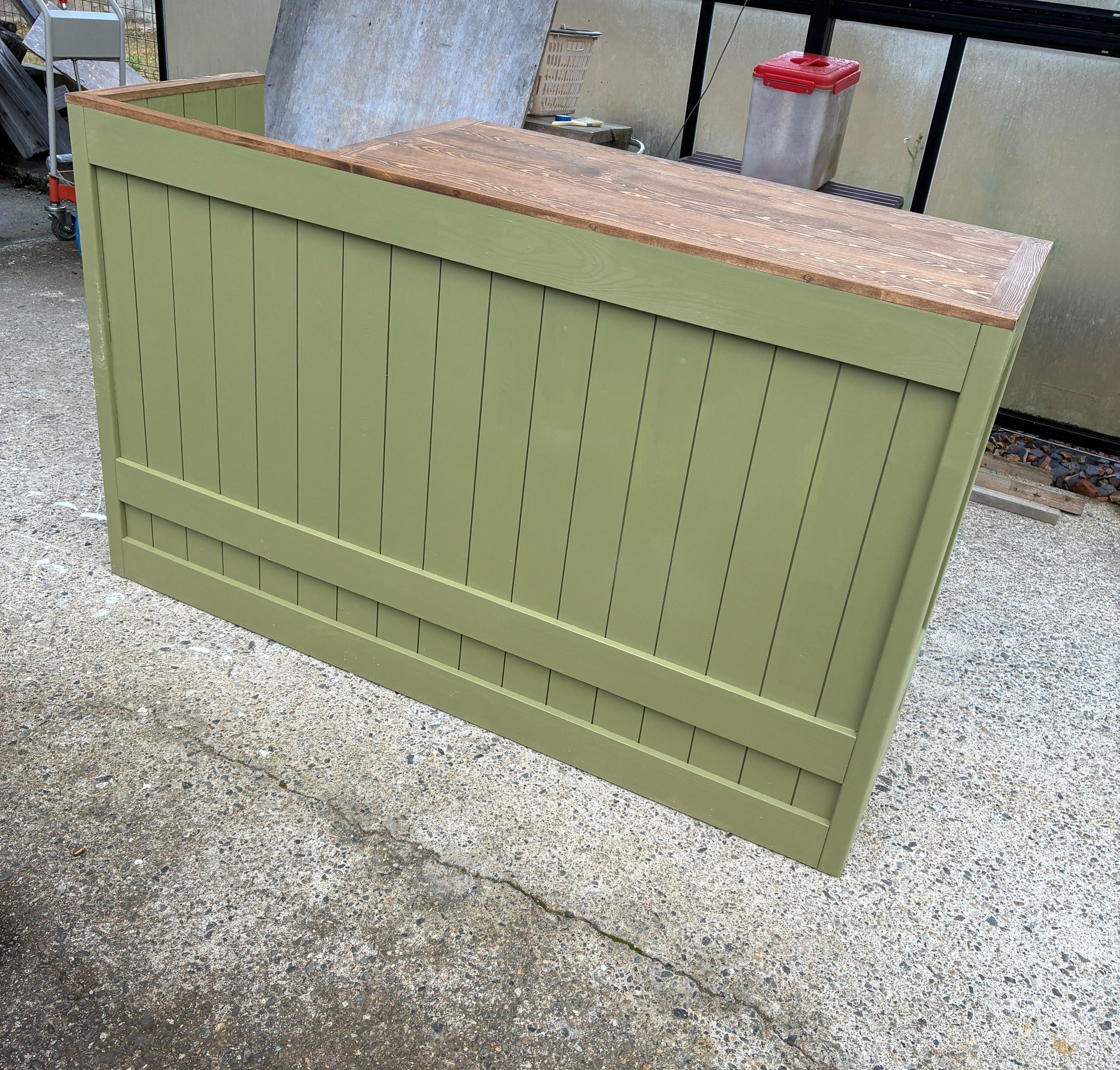 ［受注製作］☆【レジ用凹み付☆】受付カウンター　レジカウンター【1500】★店舗☆