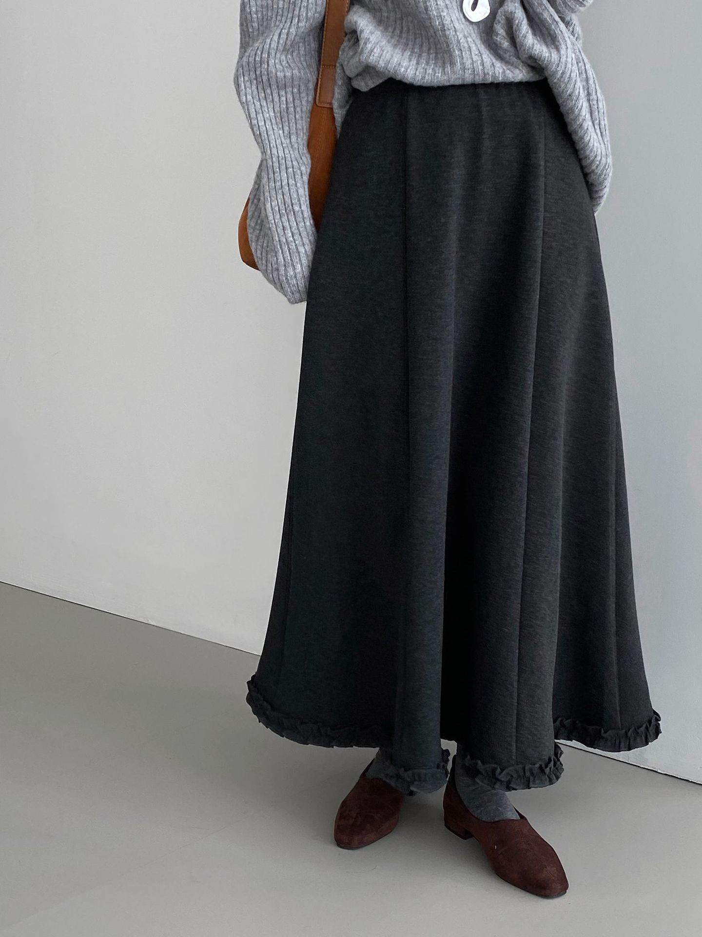 秋新作レディースピコフリル裏起毛保温ハーフスカート【返品・交換可】品質最優先25-585