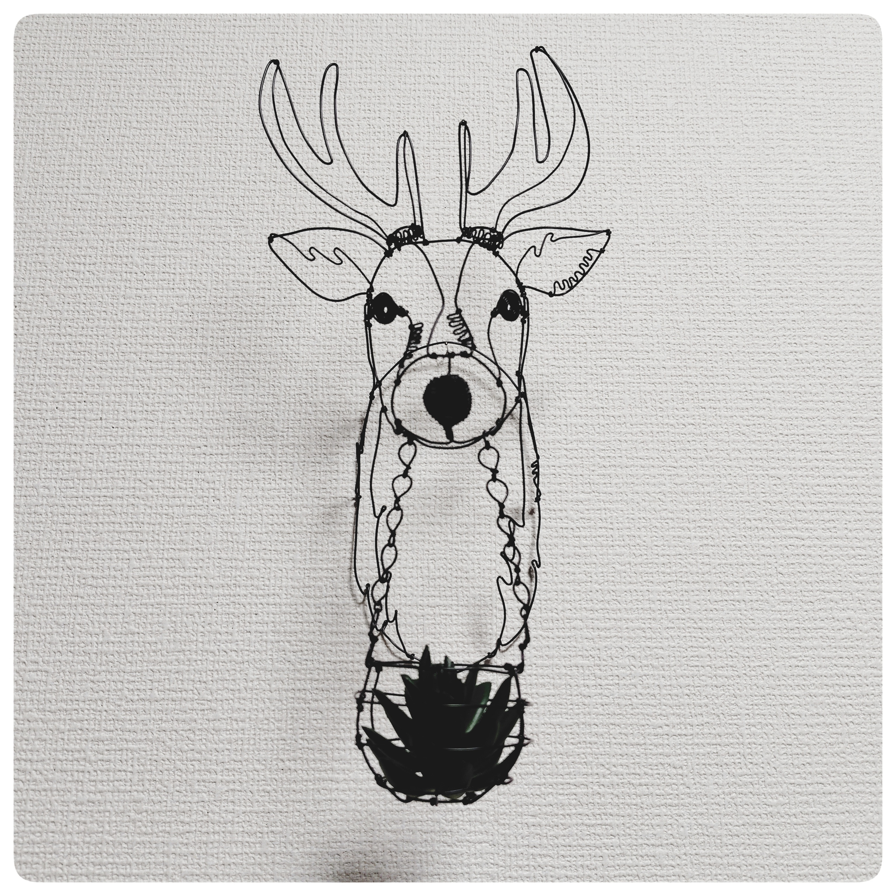 ワイヤーアート　鹿さん