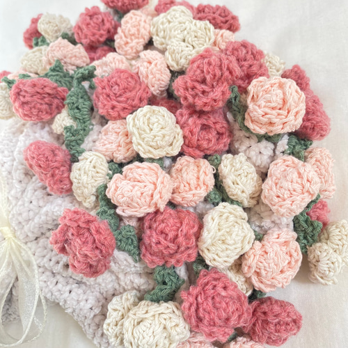 花束 ブーケブランケット クリスマス プレゼント バラ 毛糸 お祝い