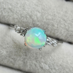 再販11・受注制作】ブラックオパールの雫ペンダントトップ✩.*˚天然石