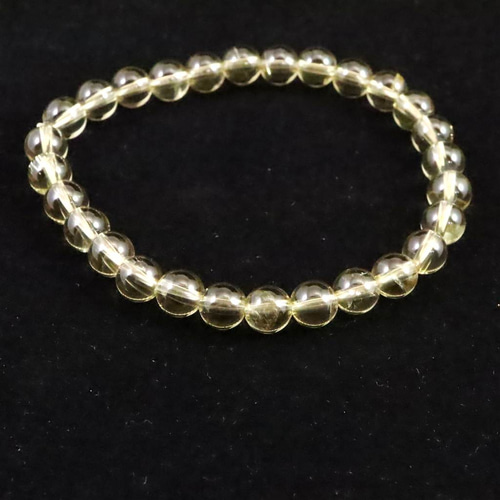 天然シトリン 非加熱 無処理 7mmブレスレット 13.20g #68397