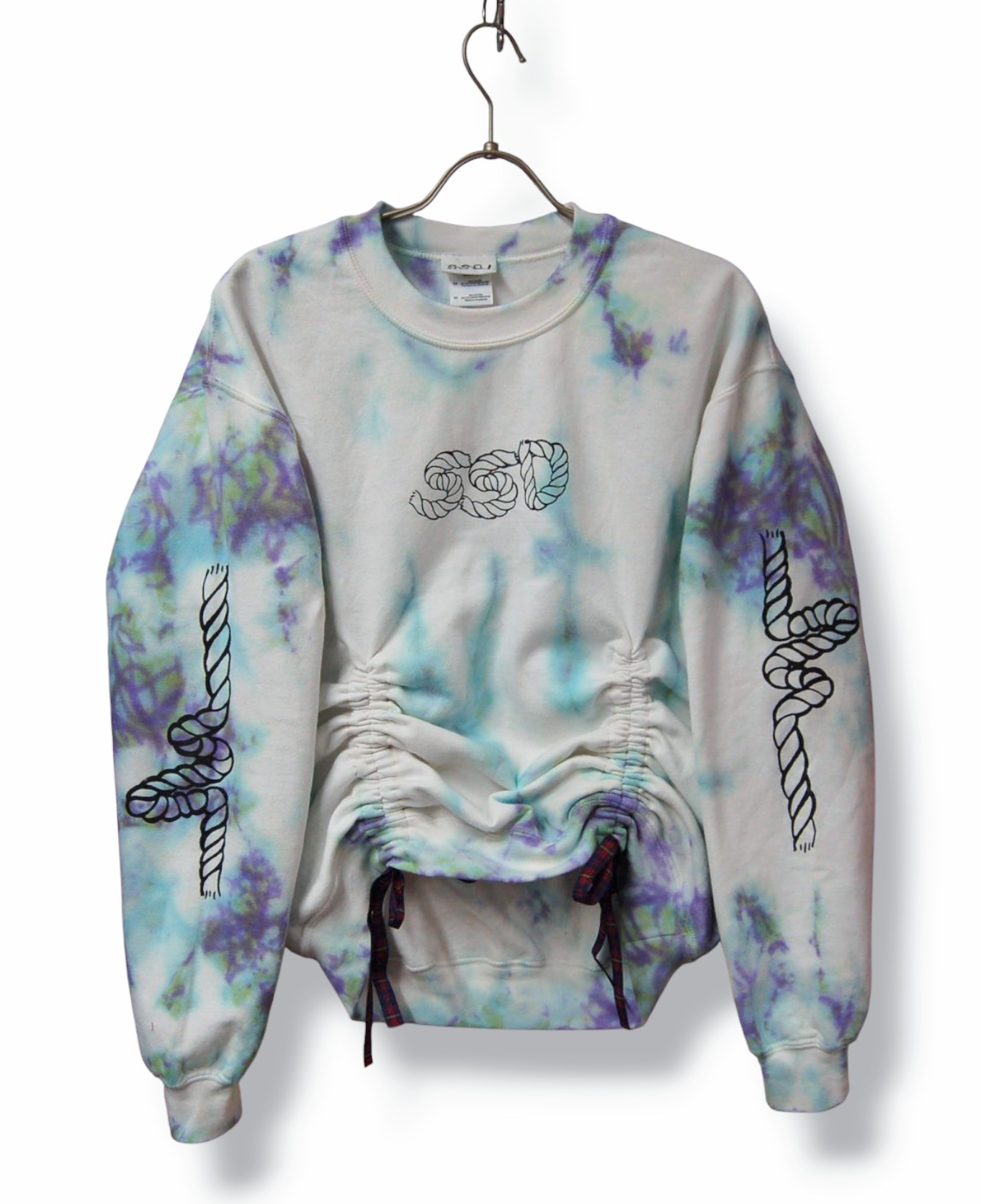 SSD　rope　design　タイダイ染め　絞りスウェット/M