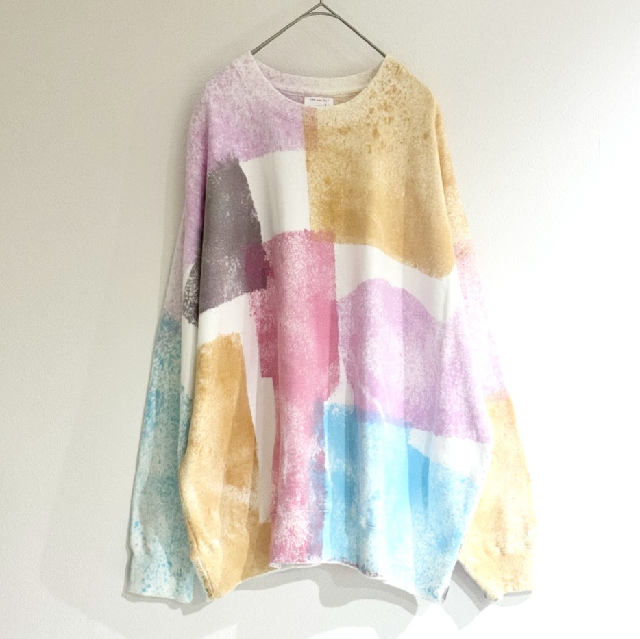 手染めのゆったりスウェット