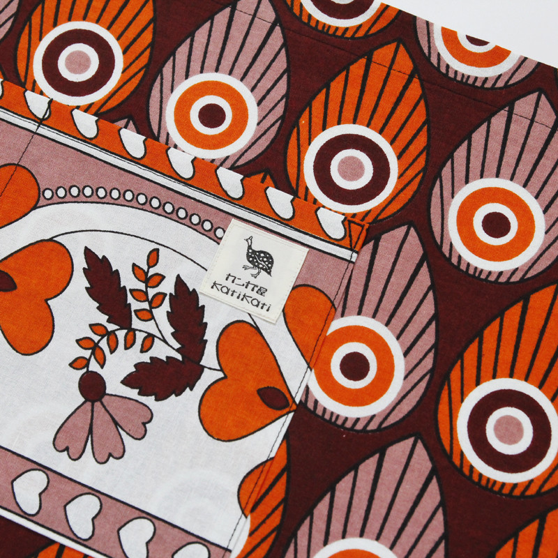 カンガのソムリエ・エプロン（ リーフ ）ユニセックス カフェ ロング キャンプ アウトドア