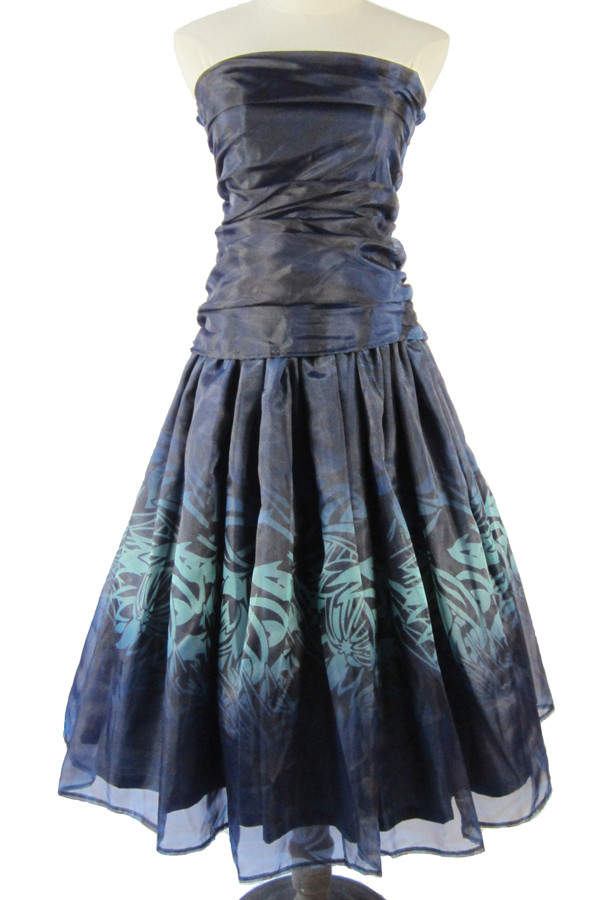 受注生産　オーダーメイド　パウスカート　チューブトップ　プリントオーガンジー nws00079