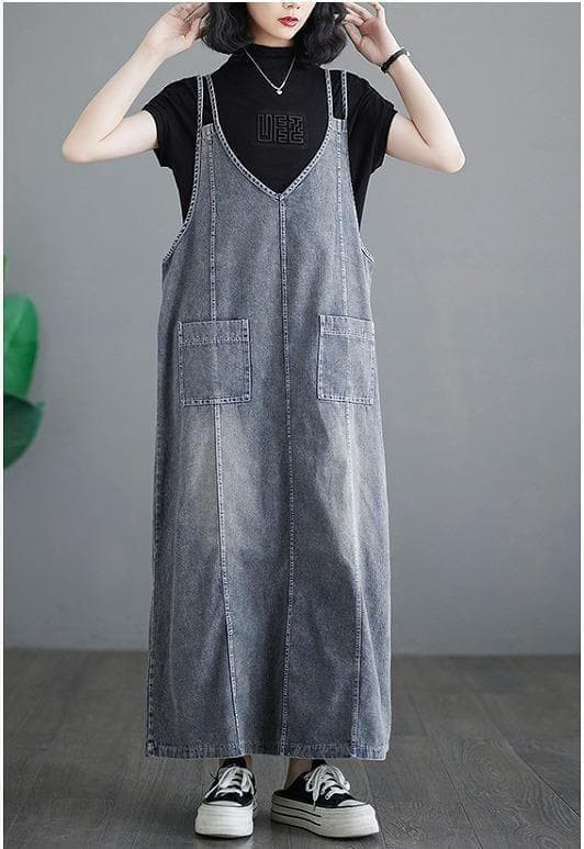 大きいサイズ レディース ワンピース　サロペット　ロング　春夏 秋 新品ｈ