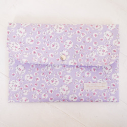 ミナ ペルホネン×リバティ 母子手帳ケース メモリーズオブレイン/蛍光