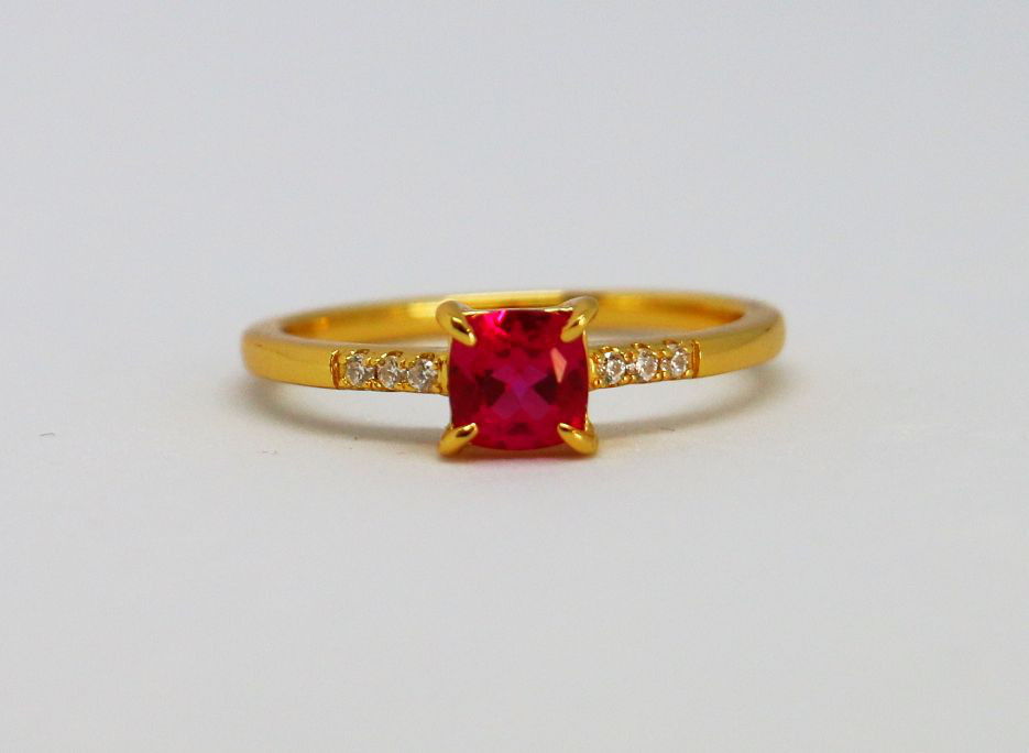 ルビー・キュービックジルコニア　ＧＰ　リング　指輪　12号