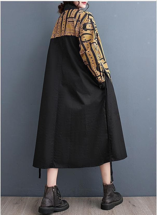 大きいサイズ レディース ワンピース　ロング　春夏 秋 新品 ミモレ　長袖