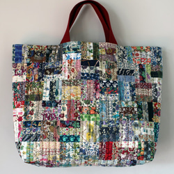 受注制作〗ハワイアン ✿ アロハ柄のロープひも肩かけトートバッグ