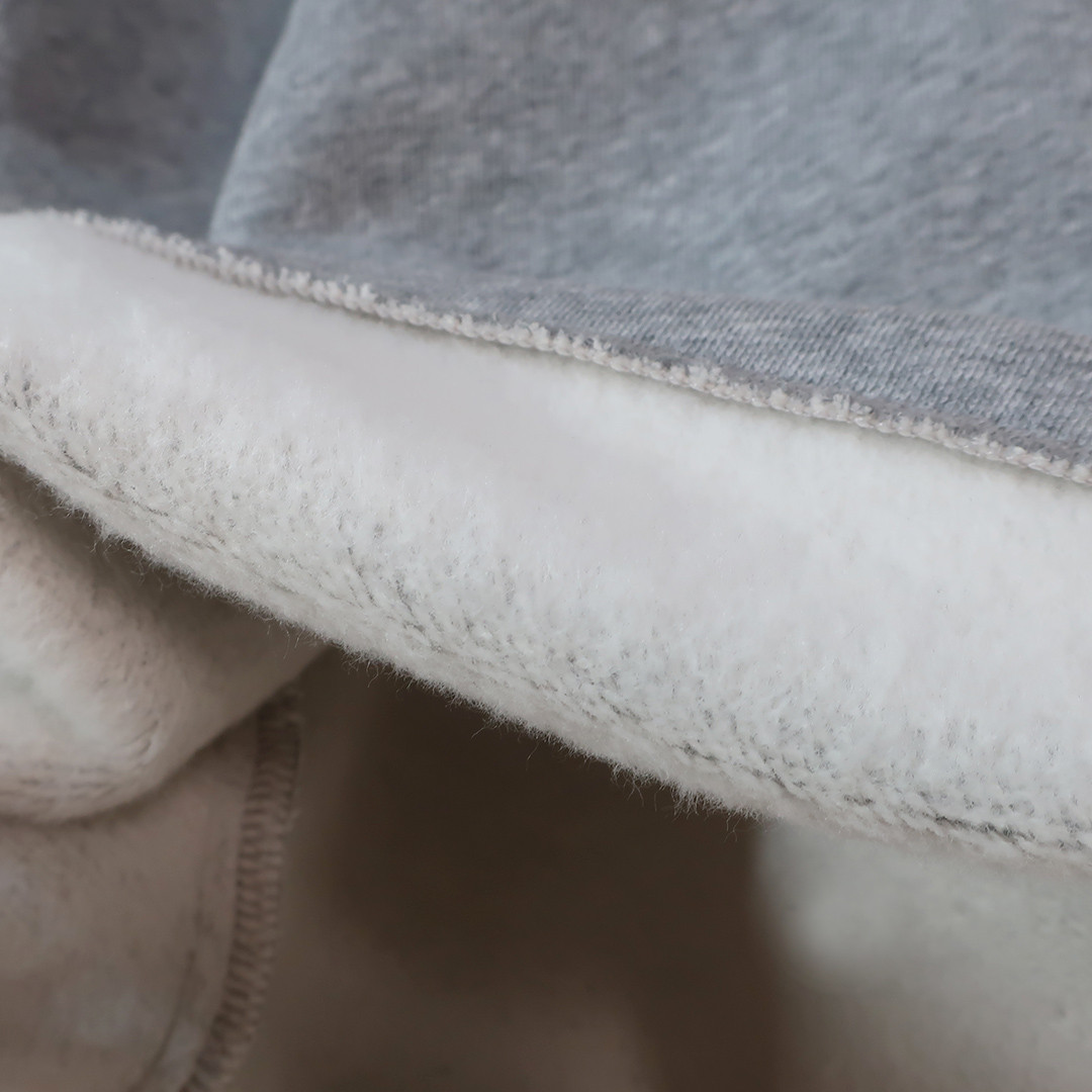 とろけるコットン裏起毛 防寒 アンダーにも ひざ下ハーフパンツ（裏起毛コットン／グレー）