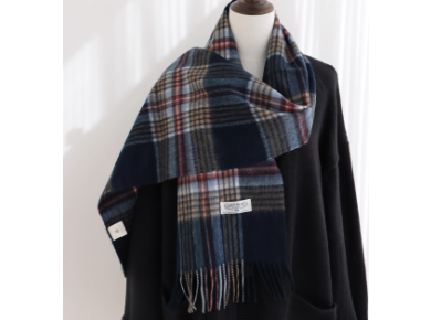 秋冬.格子 流蘇 マフラー 高品質のウール100%素材で  柔らかくて丈夫な手触り　男女兼用 通学通勤