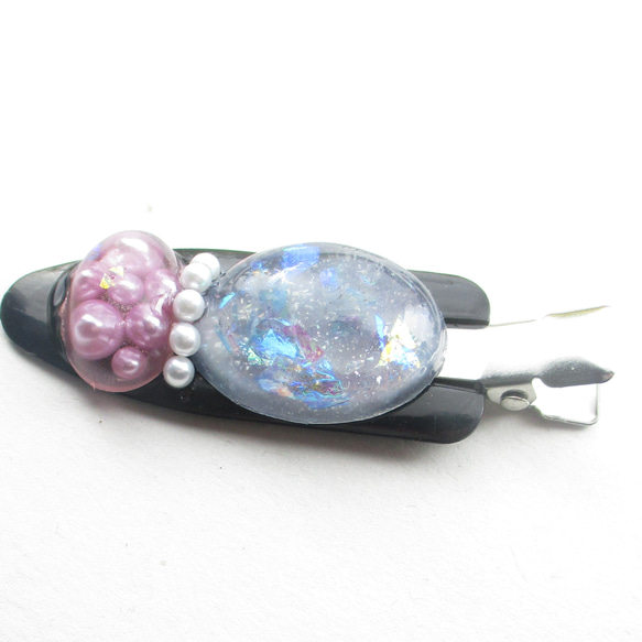 冬寒くクォーツが吹く風の音は、心なしか優しかった♪<創作ヘアクリップ>HC127 4枚目の画像