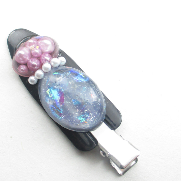 冬寒くクォーツが吹く風の音は、心なしか優しかった♪<創作ヘアクリップ>HC127 3枚目の画像