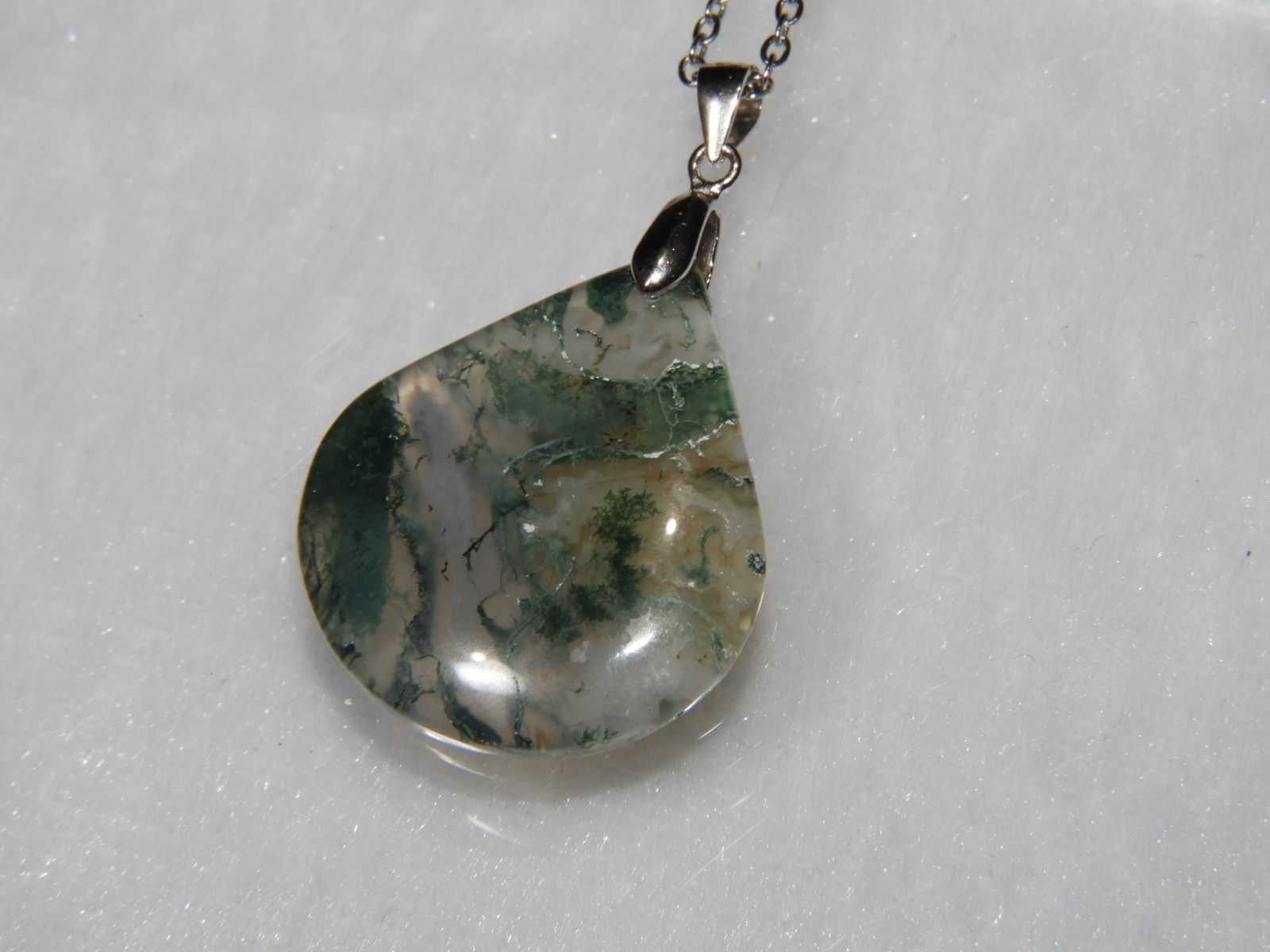 自然のアート！モスアゲートのペンダント！メイドインジャパン！一点物　天然石　２ 4,560円